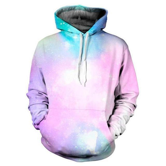 Bright Pink Galaxy Hoodie - Dive into Cosmic Comfort and Style